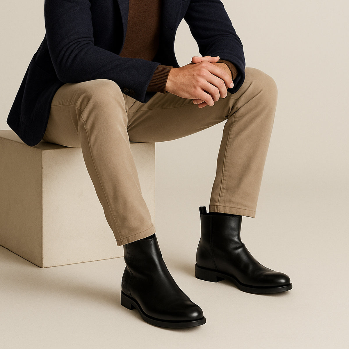 The Barbour Street Luxury Chelsea Boots for Men - Handmade Leather Shoes