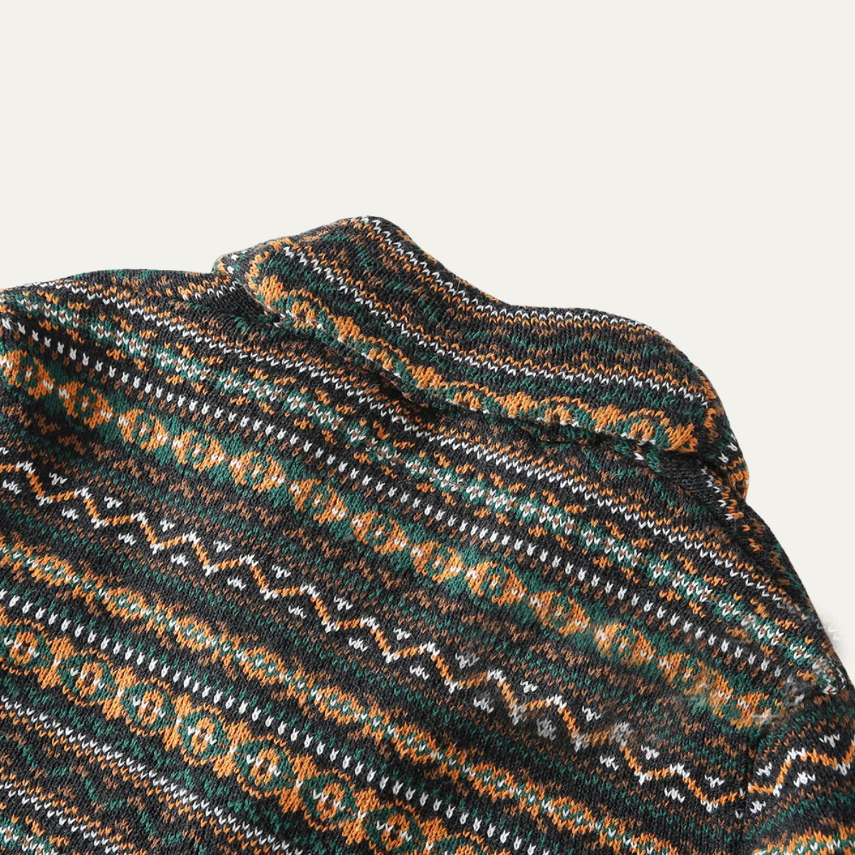 The Isola Bella Men's Vintage Nordic Wool Knitted Winter Cardigan