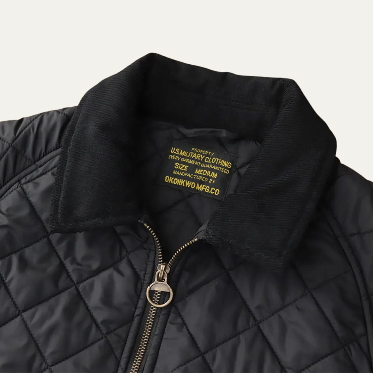 The Trouville Men’s Retro Quilted Winter  Bomber Jacket