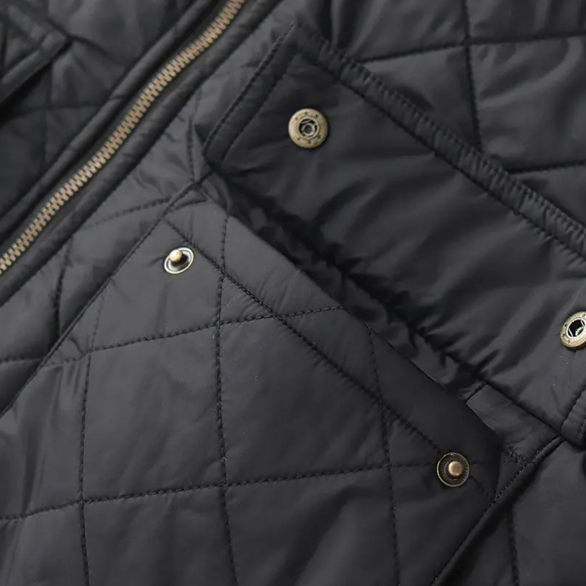 The Trouville Men’s Retro Quilted Winter  Bomber Jacket