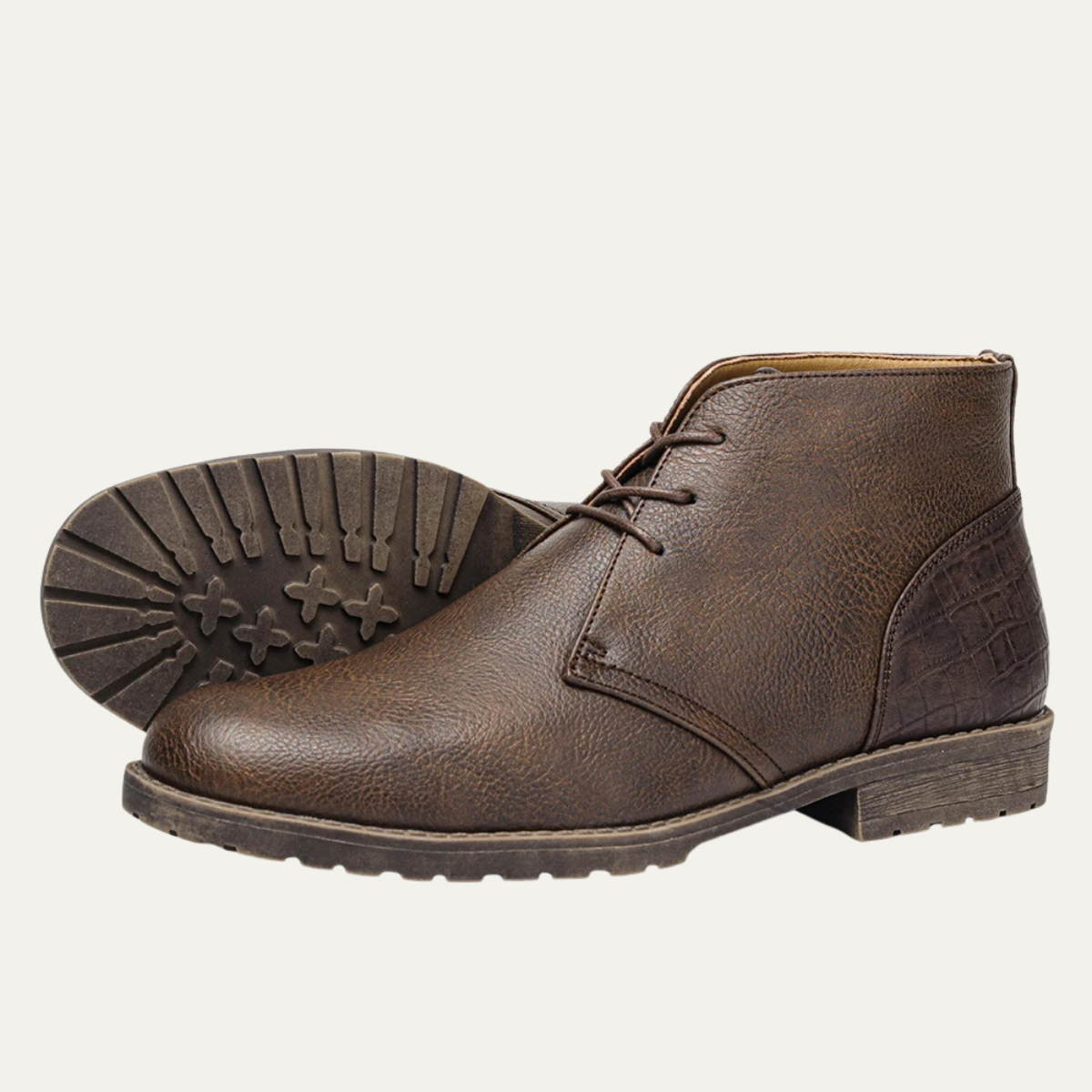 The Cerveteri Men’s Retro Leather Lace Up Ankle Boots