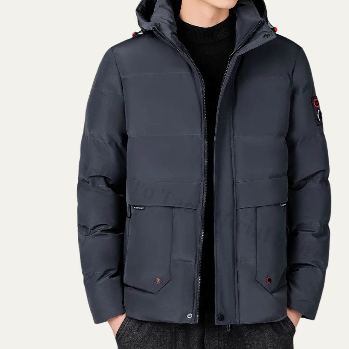 The Stirling Men’s Men’s Thick Warm Hooded Puffer Jacket