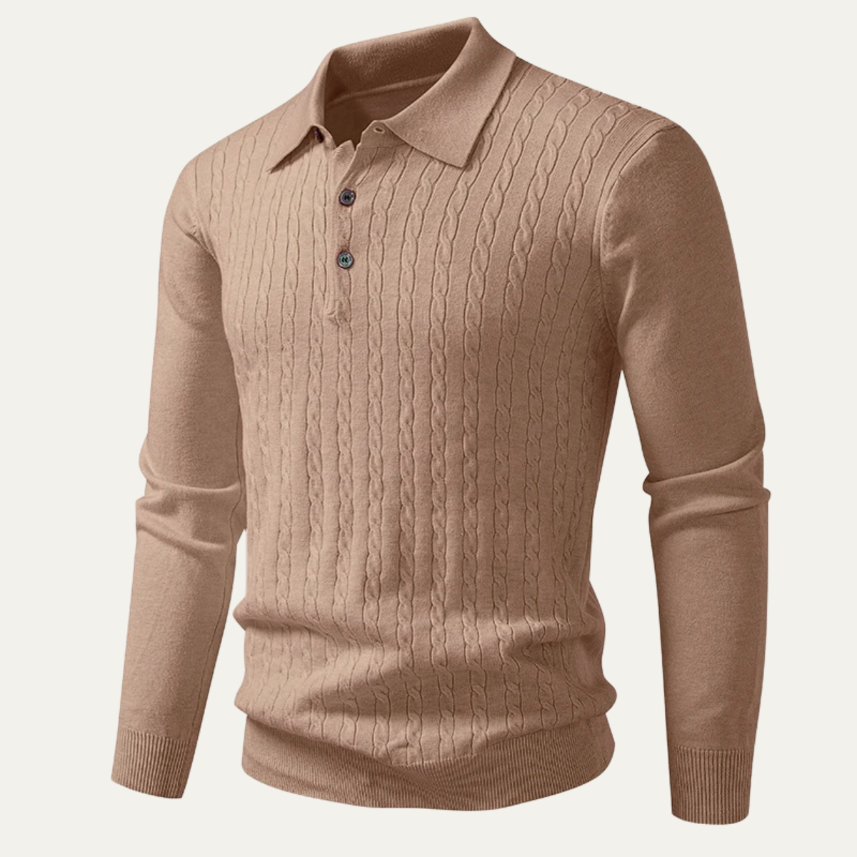 The Soverato Men’s Soft Cotton Casual  Knit Polo Jumper