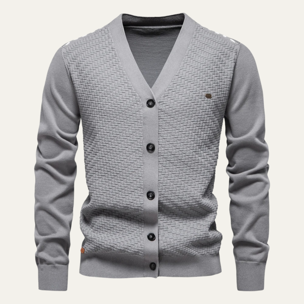 The Dulwich Men's Casual V Neck Button Up Knit Cardigan