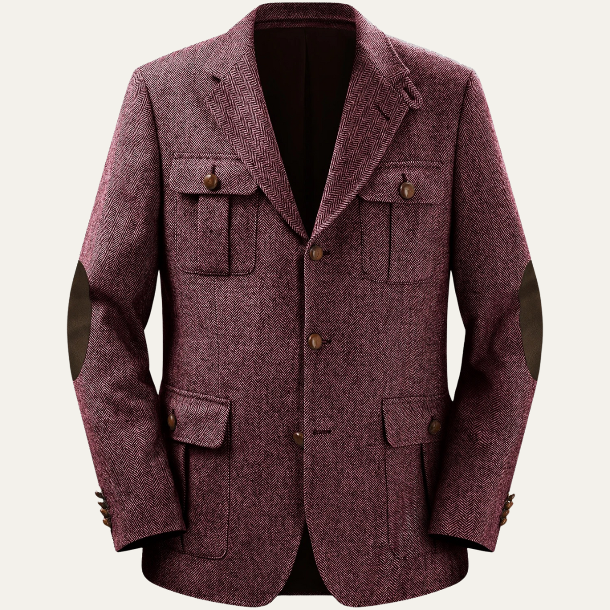 The San Cassiano Men’s Wool Blend Herringbone Tweed Blazer Jacket