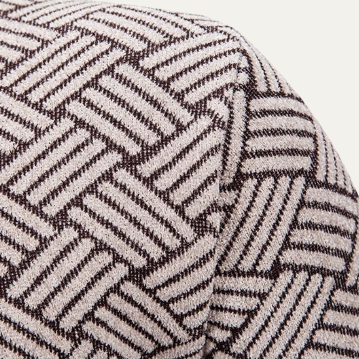 The Volterra Men’s Elegant Knit Diamond Pattern Jacket with Stand Collar