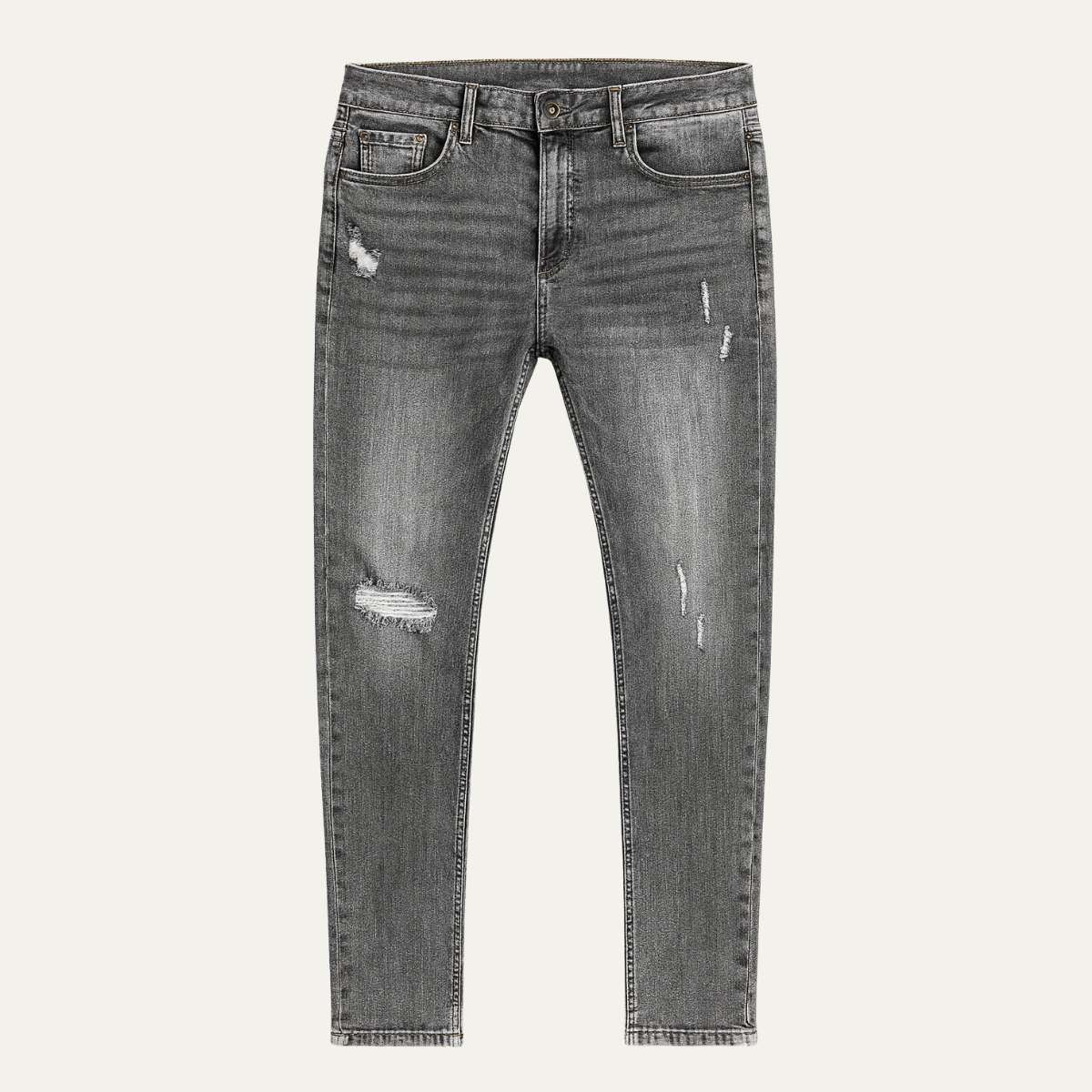 The Rome Men's Slim Fit Denim Jeans - Trendy Stretch Trousers