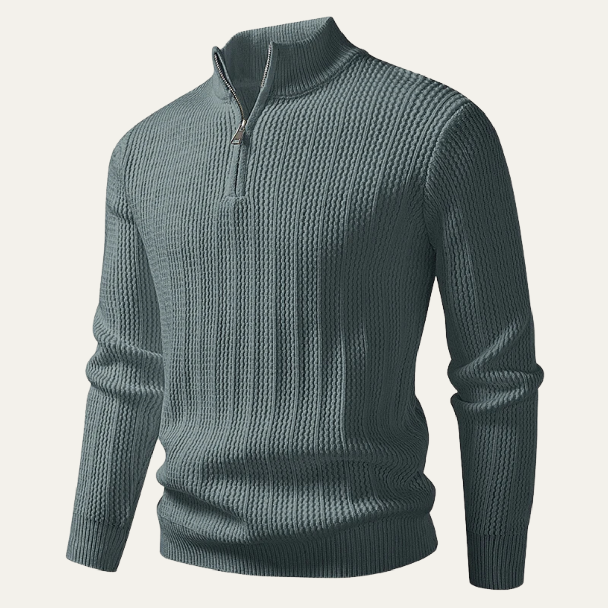 The Cavallino Men's Half Zip Knitted Winter Jumper