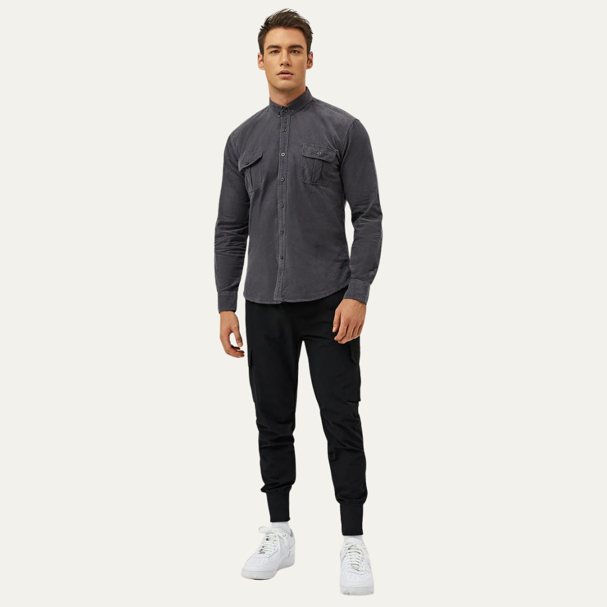 The Sheffield Men's Long Sleeve Elegant Cotton Shirt
