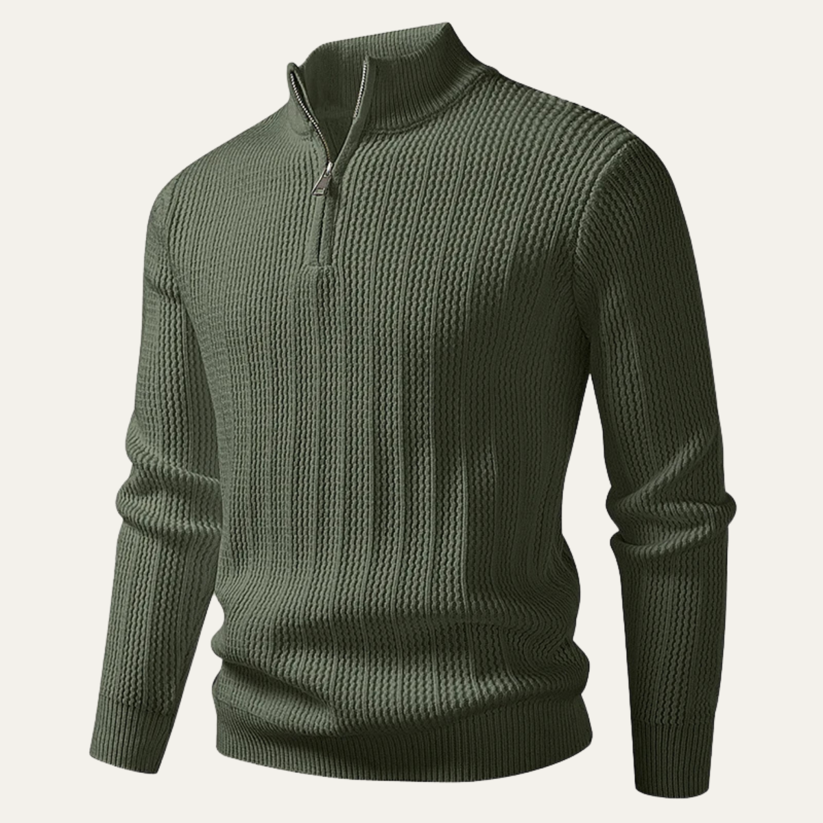 The Cavallino Men's Half Zip Knitted Winter Jumper