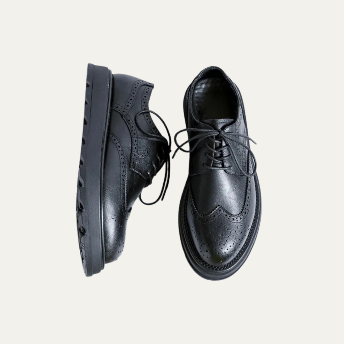 The Montalcino Men’s Leather Brogue Classic Lace Up Dress Shoes