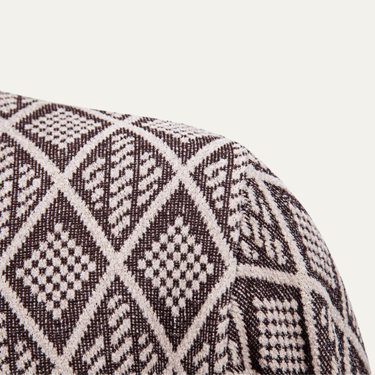 The Arezzo Men’s Smart Casual Diamond Patterned Knit Jacket