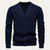 The Dulwich Men's Casual V Neck Button Up Knit Cardigan