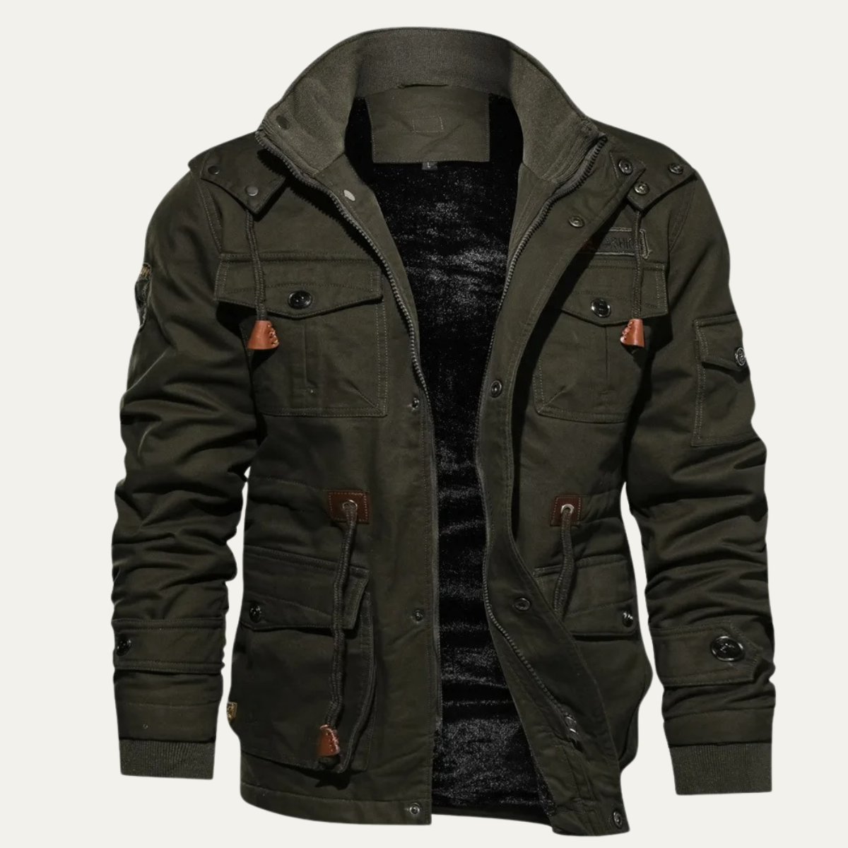 The Fenwick Men’s Thick Plush Lining Hooded Winter Jacket