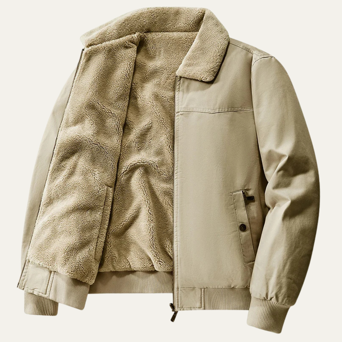 The Cardiff Men's Fleece Lined Reversible Bomber Jacket