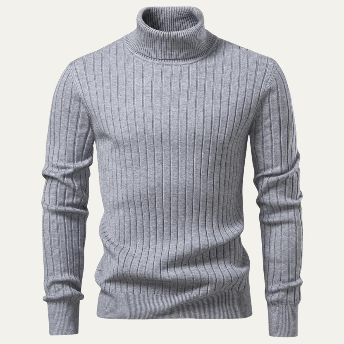 The Broadway Men’s Ribbed Turtleneck Winter Knit Jumper