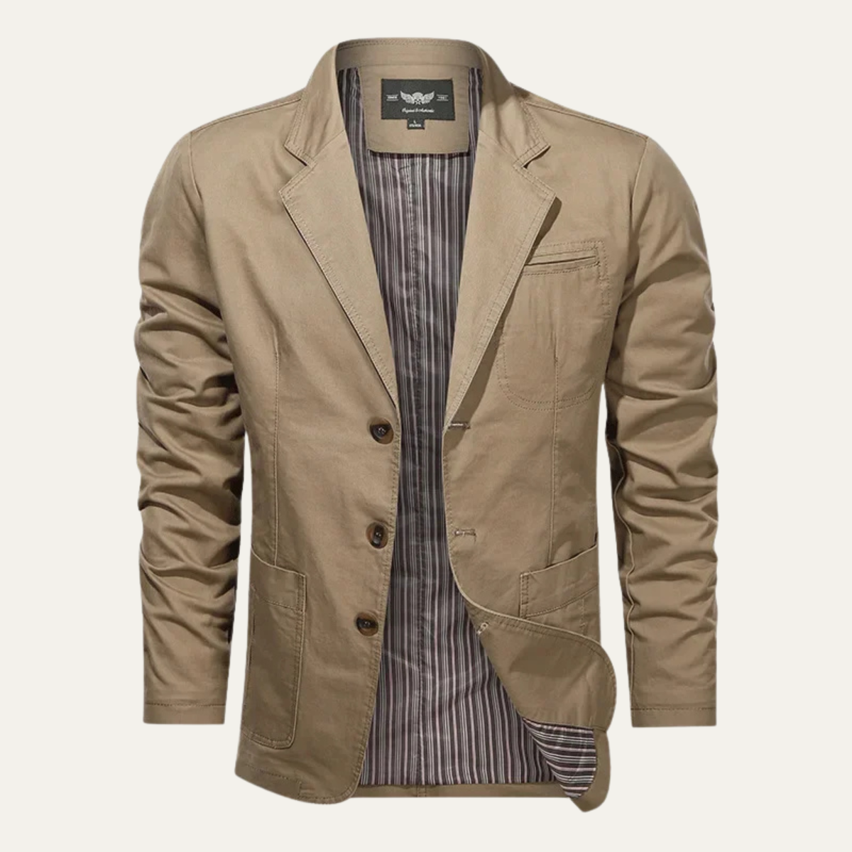 The Soverato Men’s Casual Lightweight Cotton Blazer Jacket