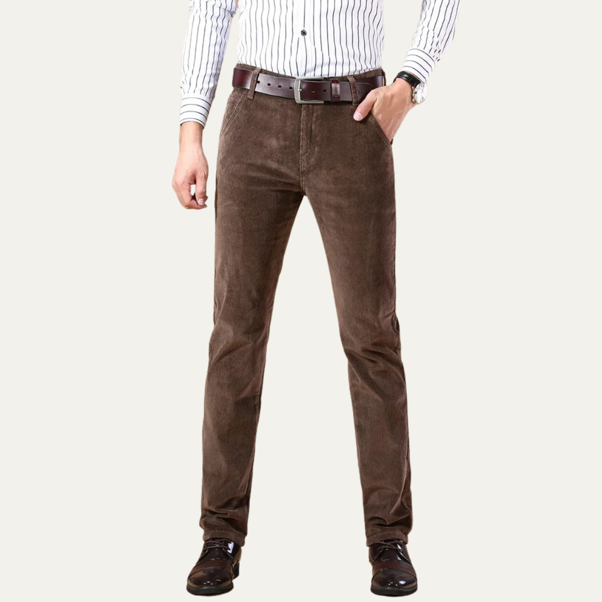 The Bristol Men’s Elegant Classic Corduroy Trousers