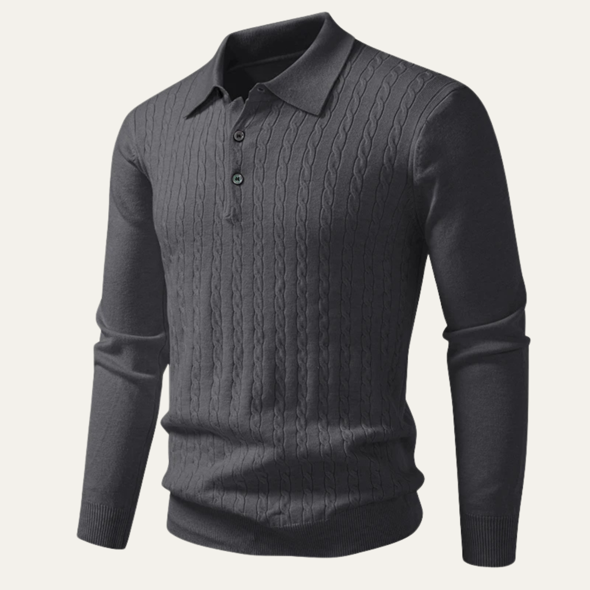 The Soverato Men’s Soft Cotton Casual  Knit Polo Jumper