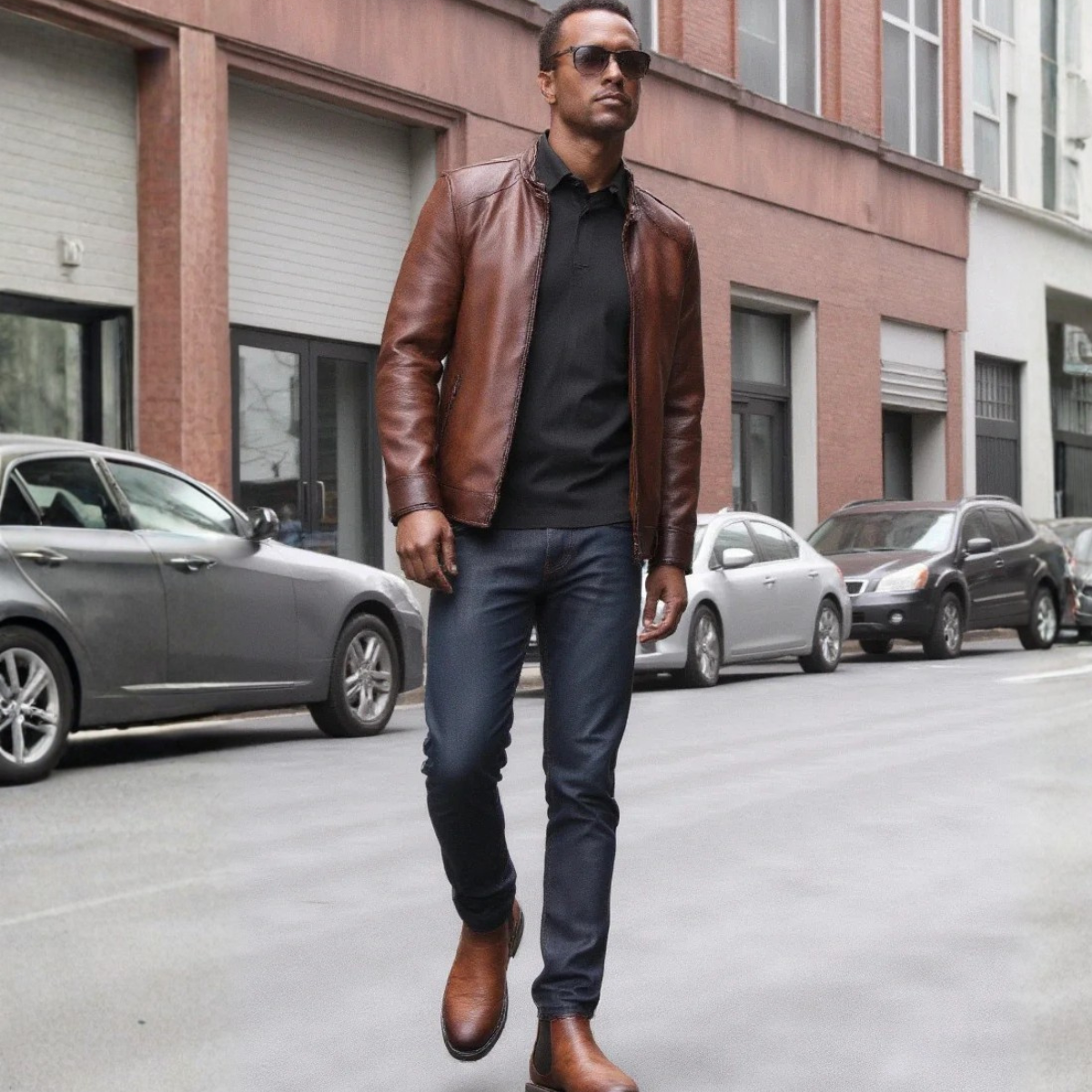 The Montalcino Men’s Brown Classic Leather Slip On Chelsea Boots