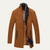 The Blenheim Men's Smart Casual Wool Trench Coat with Stand Collar