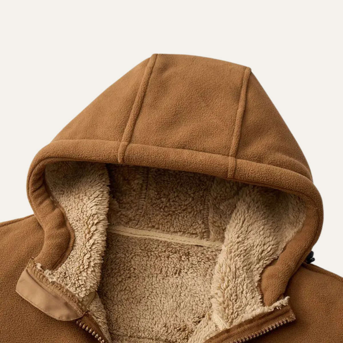 The Moscova Men’s Thick Warm Sherpa Zip Up Hooded Jacket