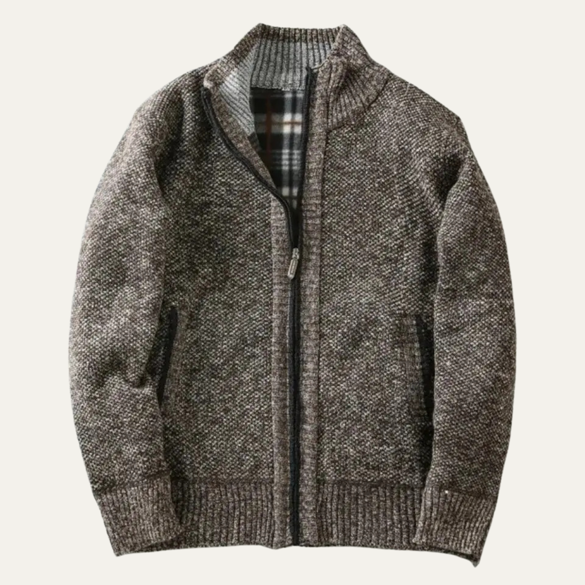 The Southwick Men's Chunky Knit Zip Layer Jacket