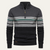The Chatsworth Men's Quarter Zip Cotton Jumper – Fair Isle Knit
