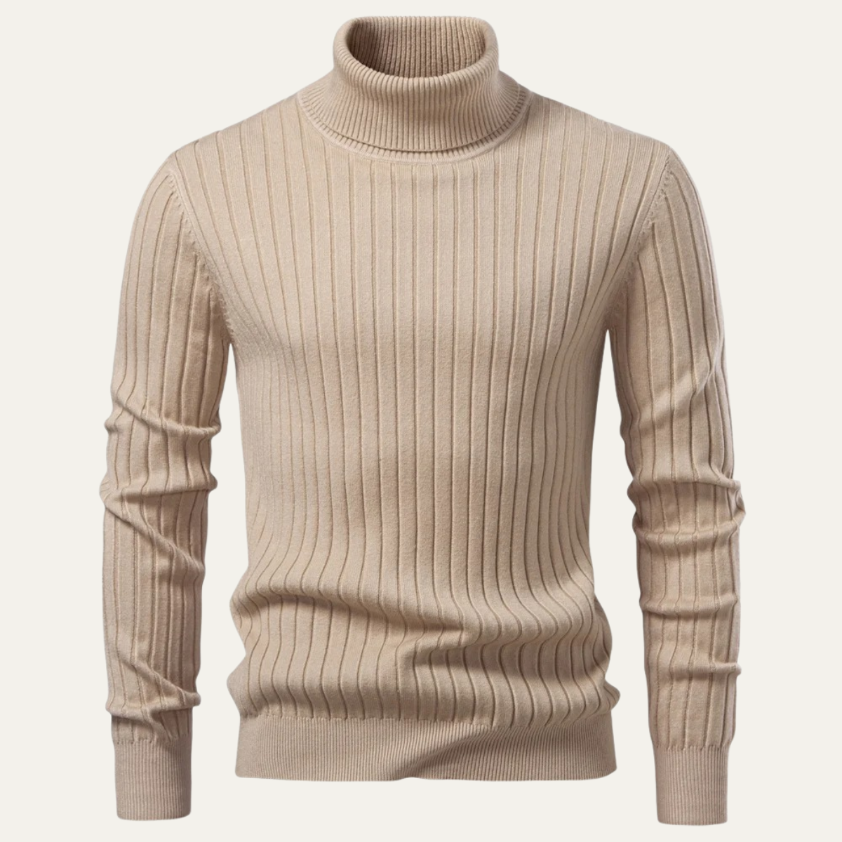 The Broadway Men’s Ribbed Turtleneck Winter Knit Jumper