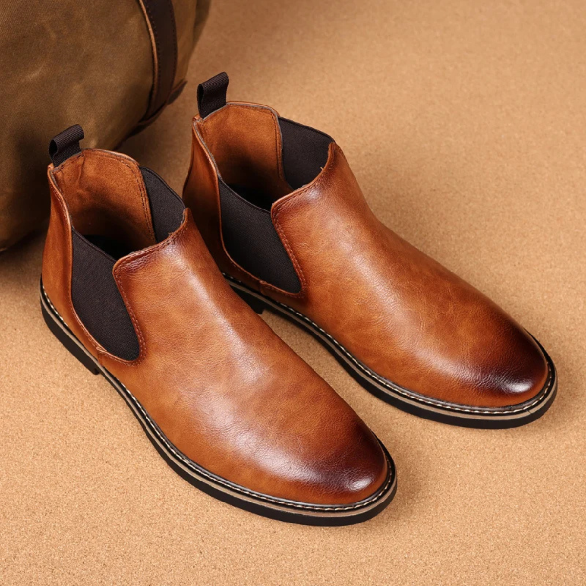 The Ascot Men’s Elegant Leather Chelsea Boots