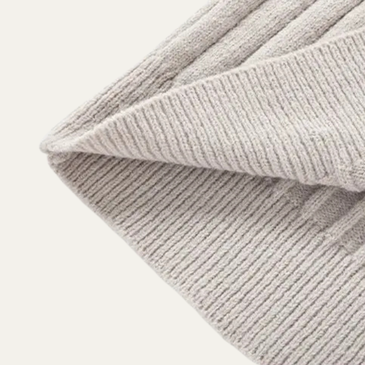 The Favignana Men's Knitted Stand Collar Ribbed Half Zip Jumper