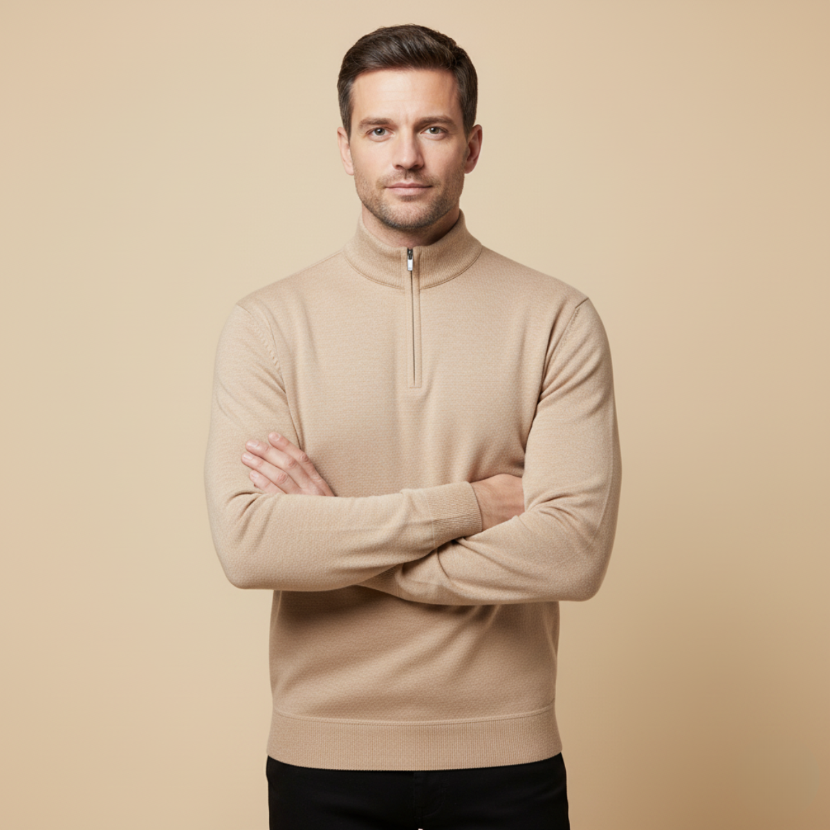 The Warwick Quarter Zip Jumper for Men