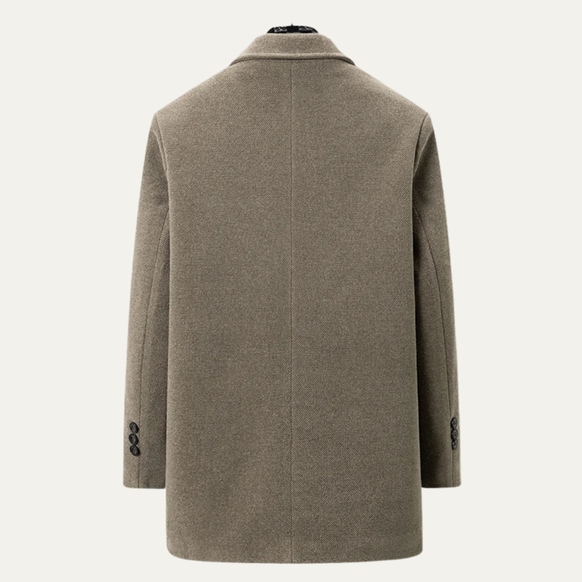 The Brighton Men's Warm Fur Lined Winter Coat with Scarf