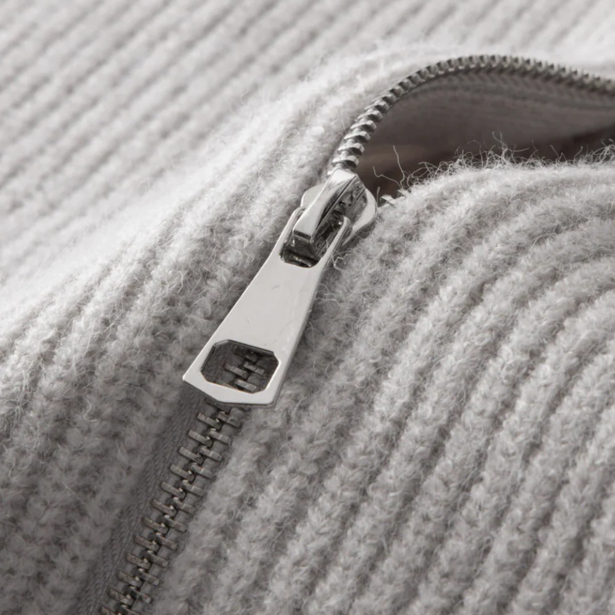 The Four Seasons Merino Wool Knitted Zip Cardigan Jumper for Men