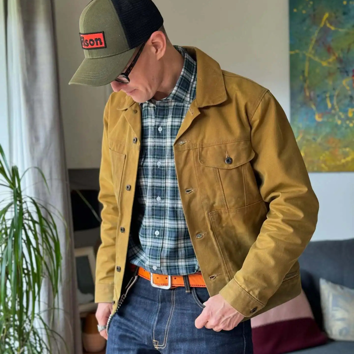 The Balmoral Men’s Retro Ranch Style Canvas Jacket