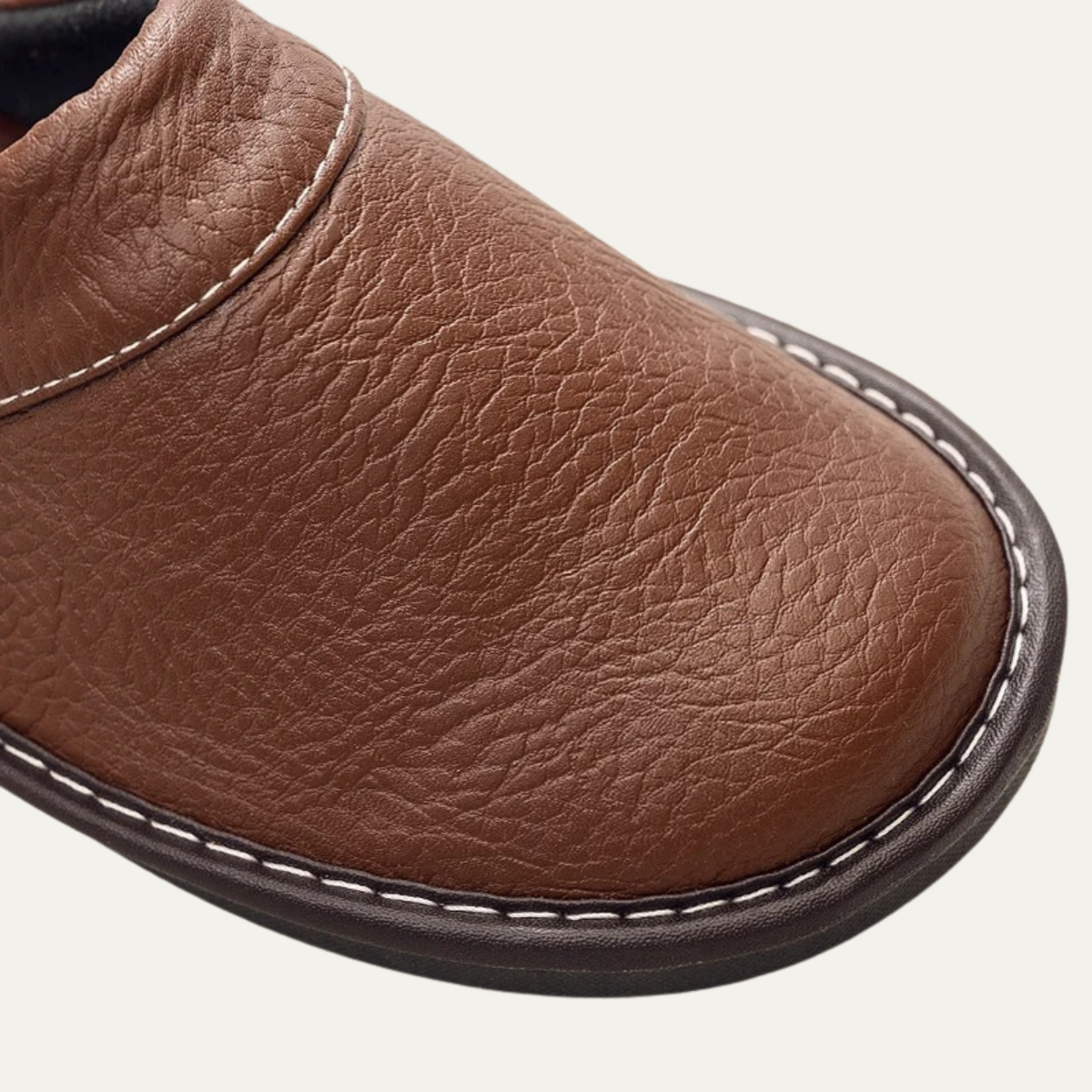 The Shaftesbury Men’s Soft Leather Indoor House Shoes