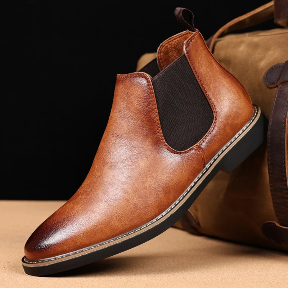 The Ascot Men’s Elegant Leather Chelsea Boots