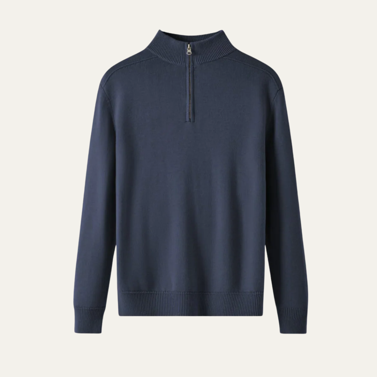 The Marriott Men’s Knitted Quarter Zip Merino Wool Jumper