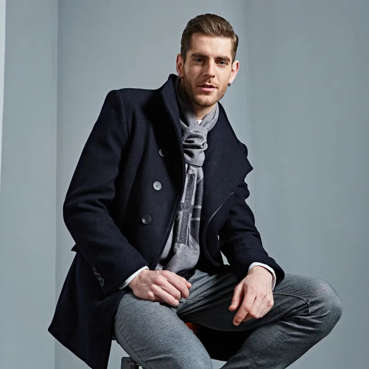 The Burford Men's Elegant Single Breasted Winter Jacket