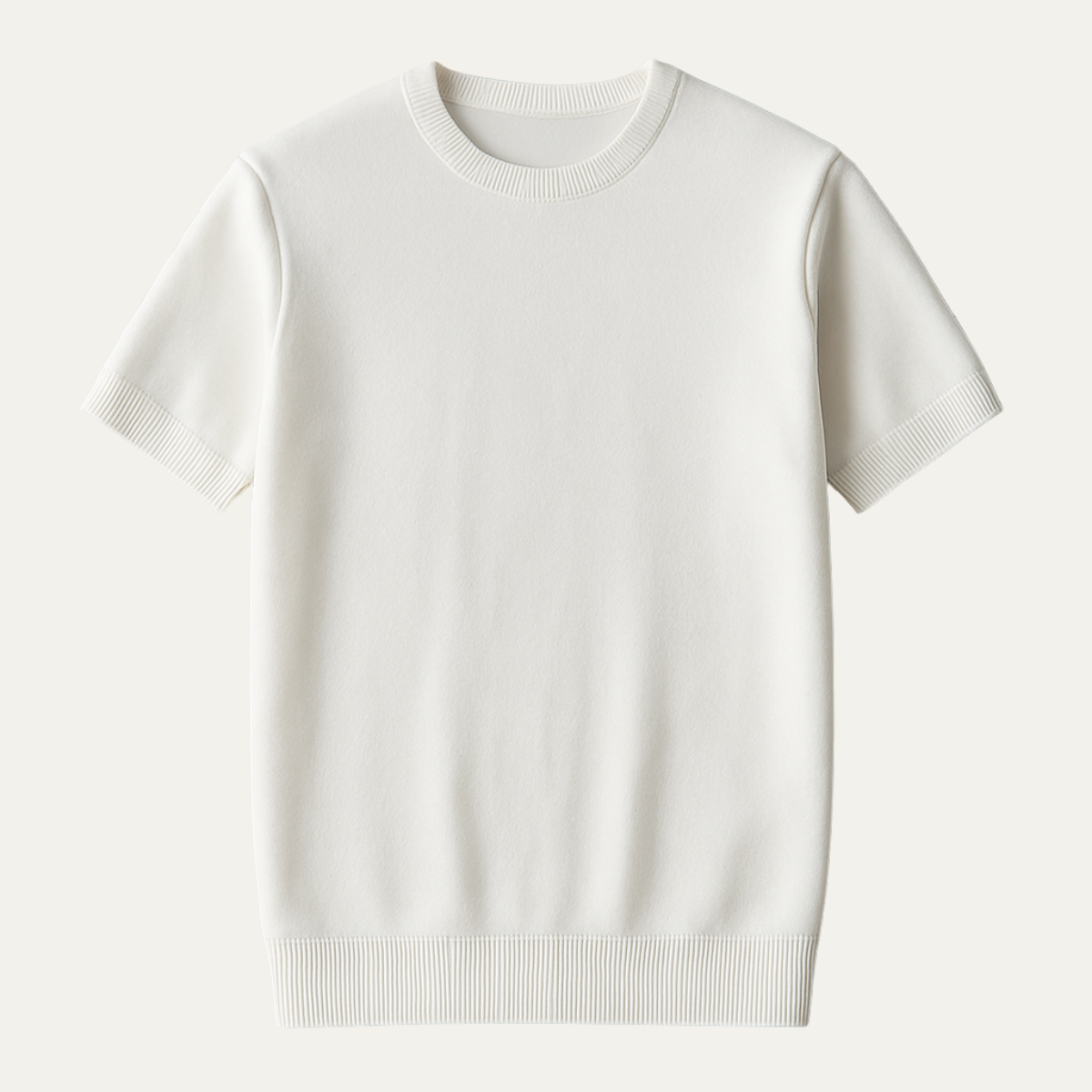 The Evoque Men’s Slim Fit Cashmere Shirt – Lightweight Short Sleeve Knit