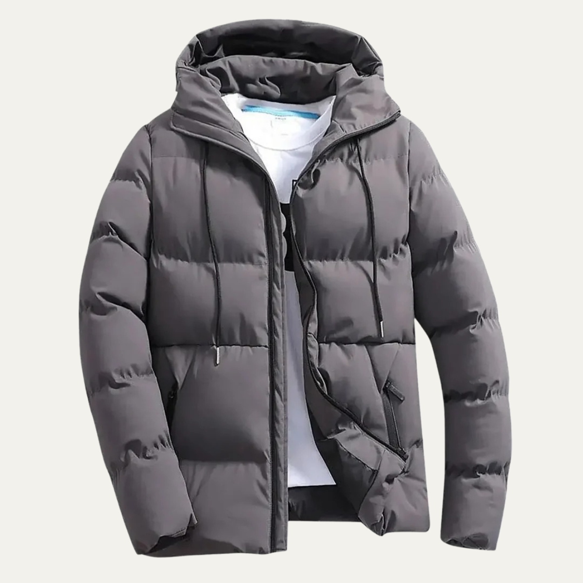 The Amsterdam Men's Black Quilted Warm Winter Puffer Jacket