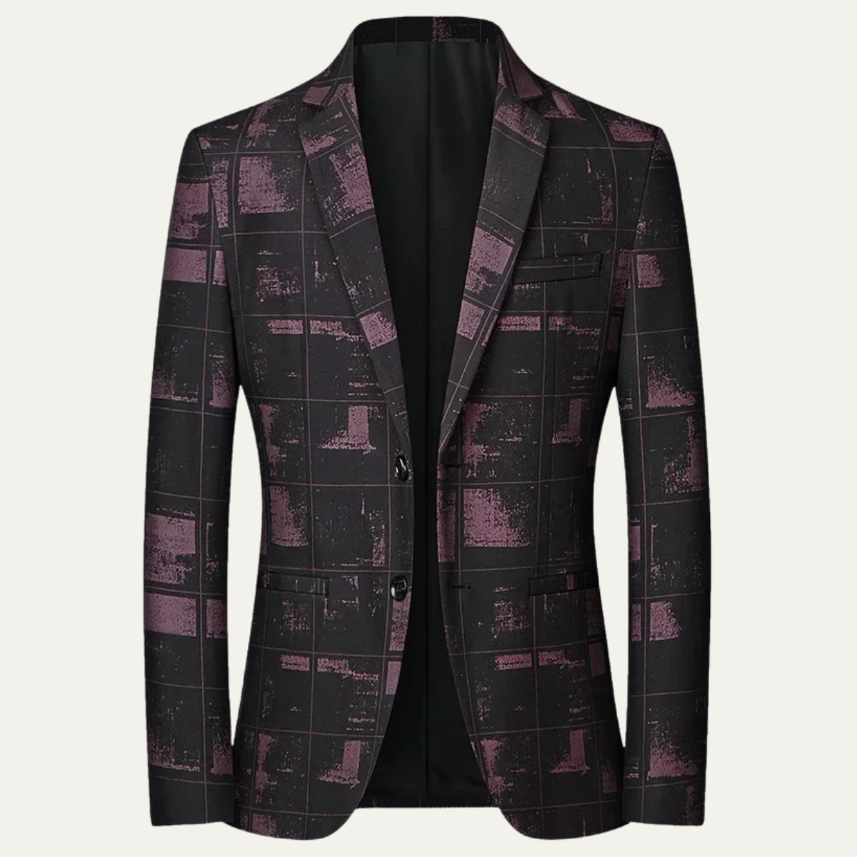 The Wentworth Men’s Elegant Single Breasted Plaid Check Blazer