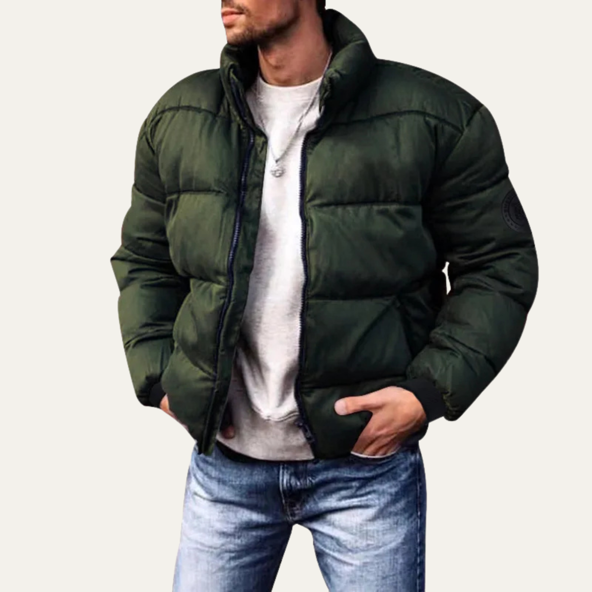 The Portree Men’s Casual Streetstyle Winter Down Puffer Jacket