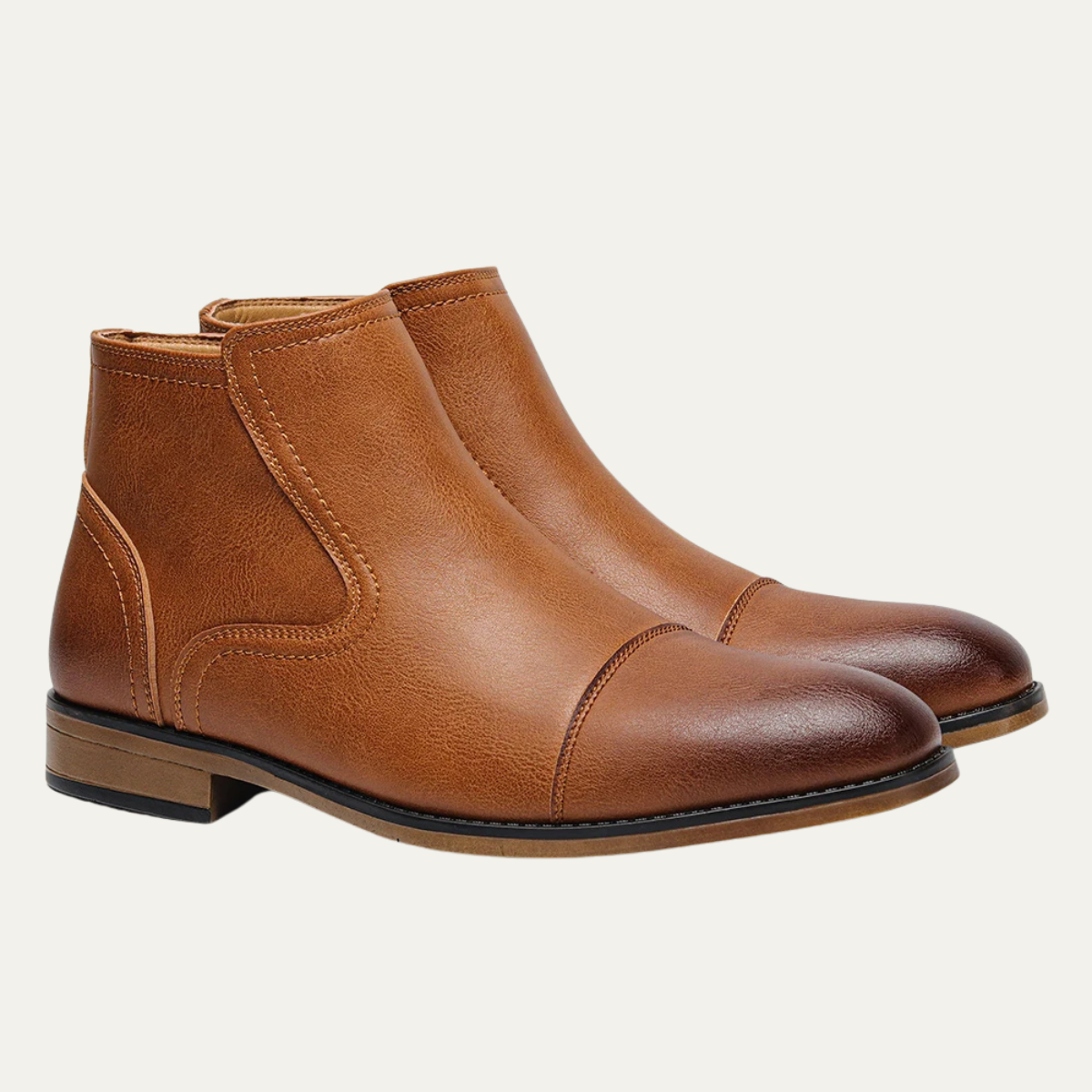The Rapallo Men’s Classic Side Zip Leather Ankle Boots
