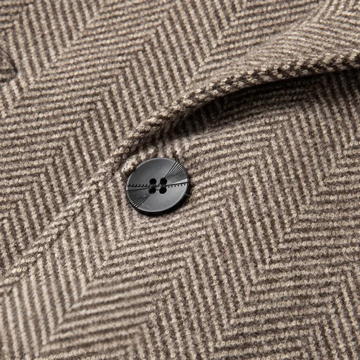 The Cambridge Men's Trendy Slim Fit Wool Blend Overcoat