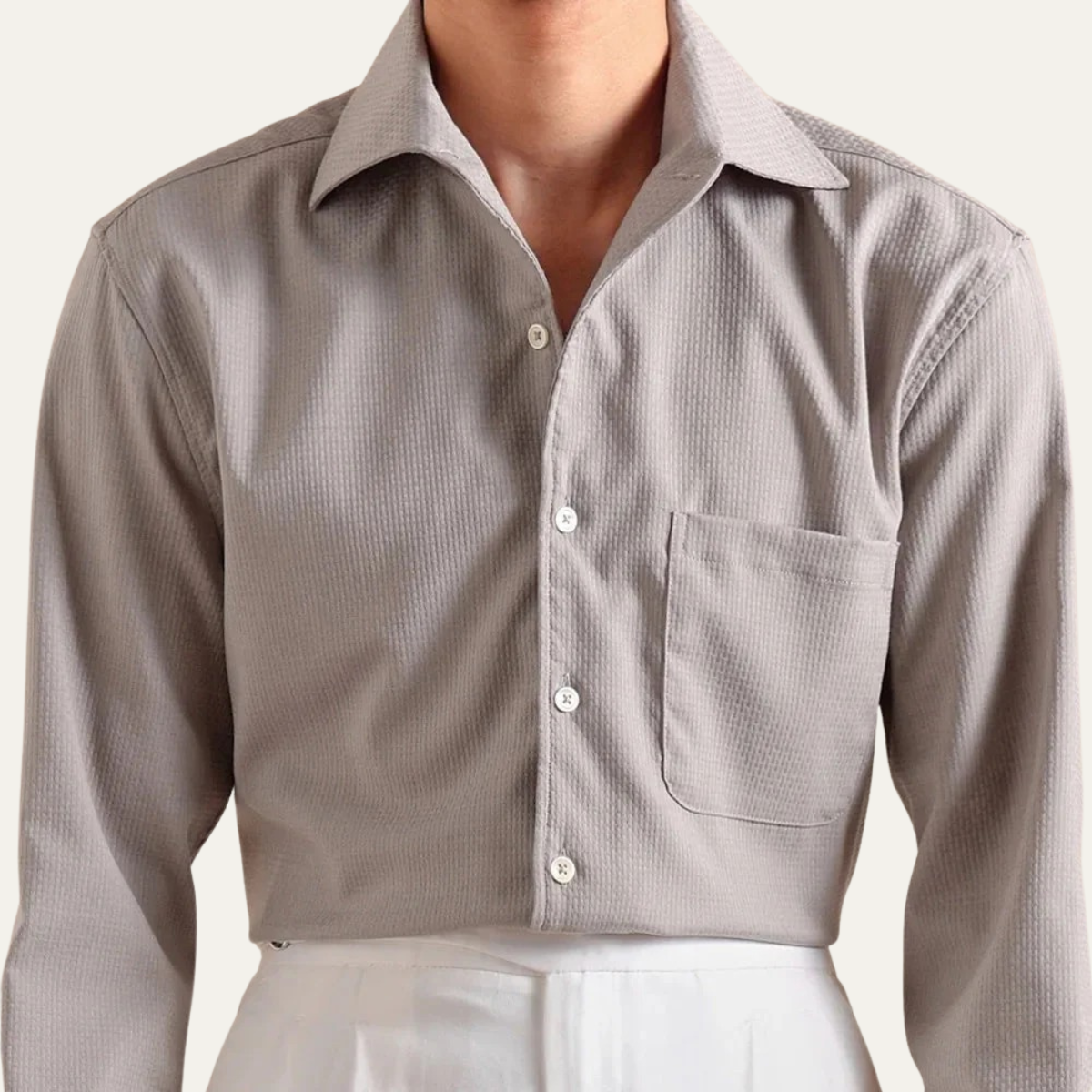 The Savile Row Men’s Italian Dress Shirt - Slim Fit Business Style