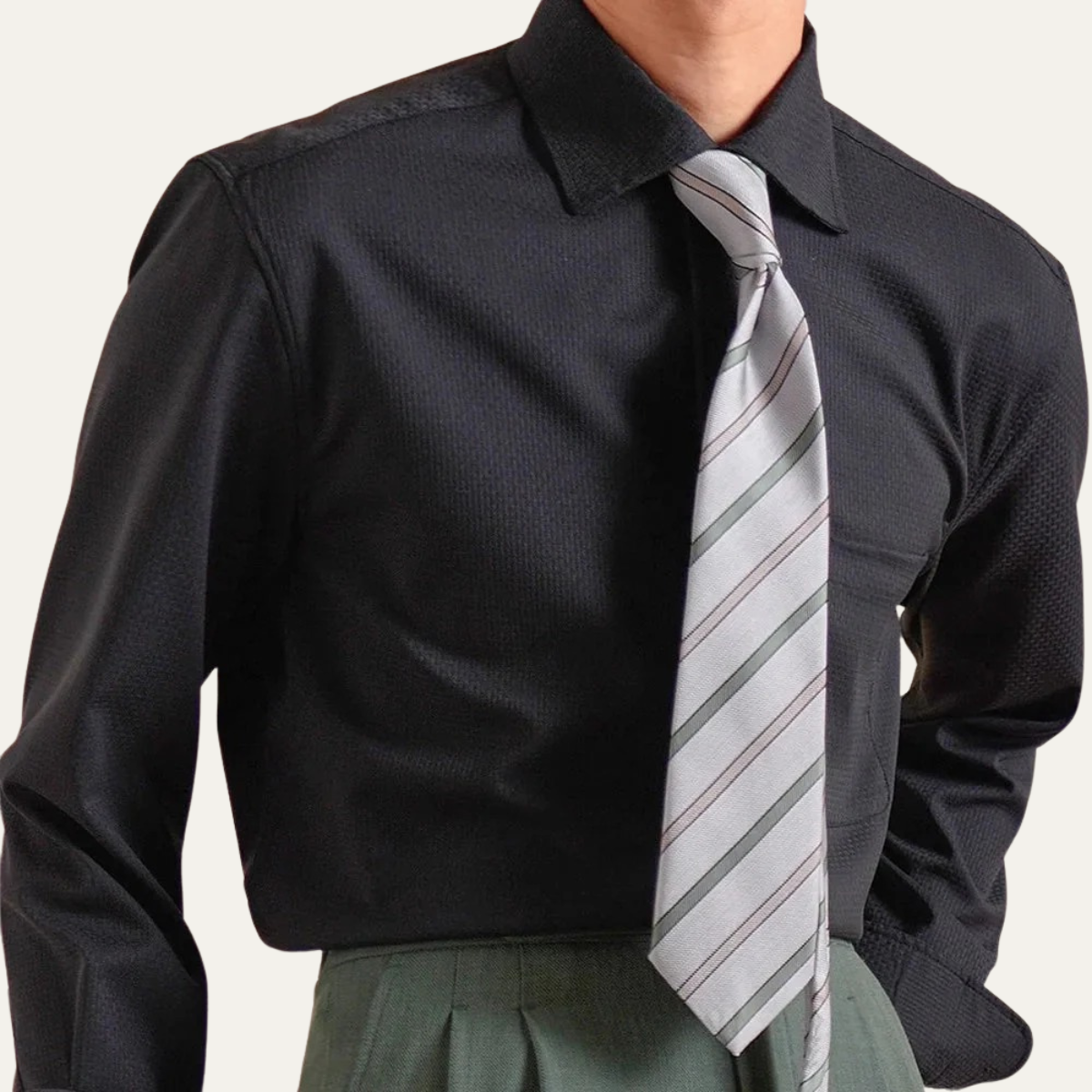 The Savile Row Men’s Italian Dress Shirt - Slim Fit Business Style