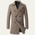 The Cambridge Men's Trendy Slim Fit Wool Blend Overcoat