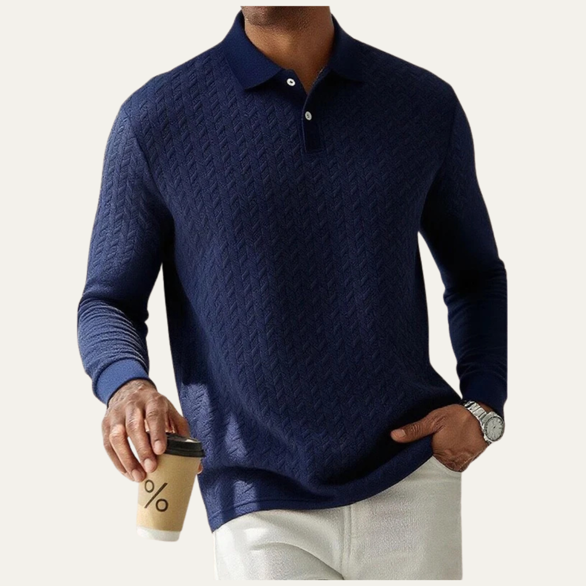 The Willowbrook Men’s Stylish Knit Polo Jumper
