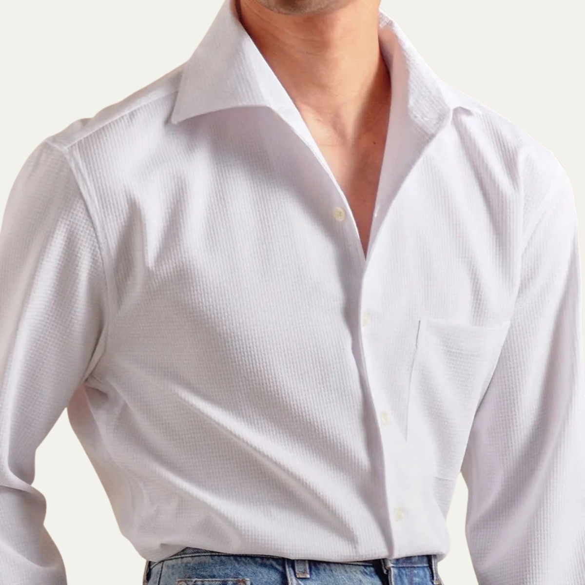 The Savile Row Men’s Italian Dress Shirt - Slim Fit Business Style